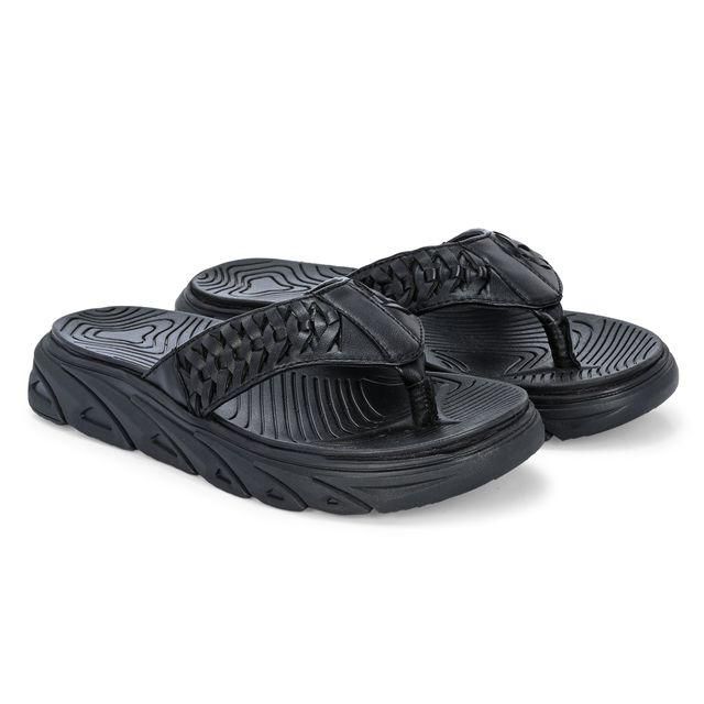 Men's Faux Leather Casual Slippers